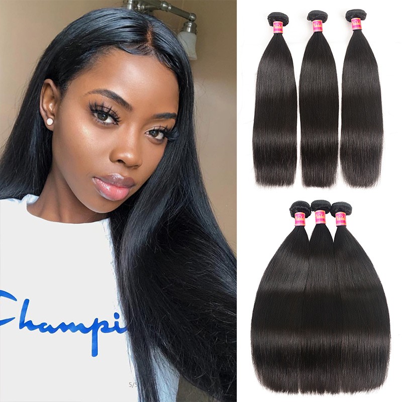 Nadula Cheap Virgin 3 Bundles Of Peruvian Straight Hair Bundle