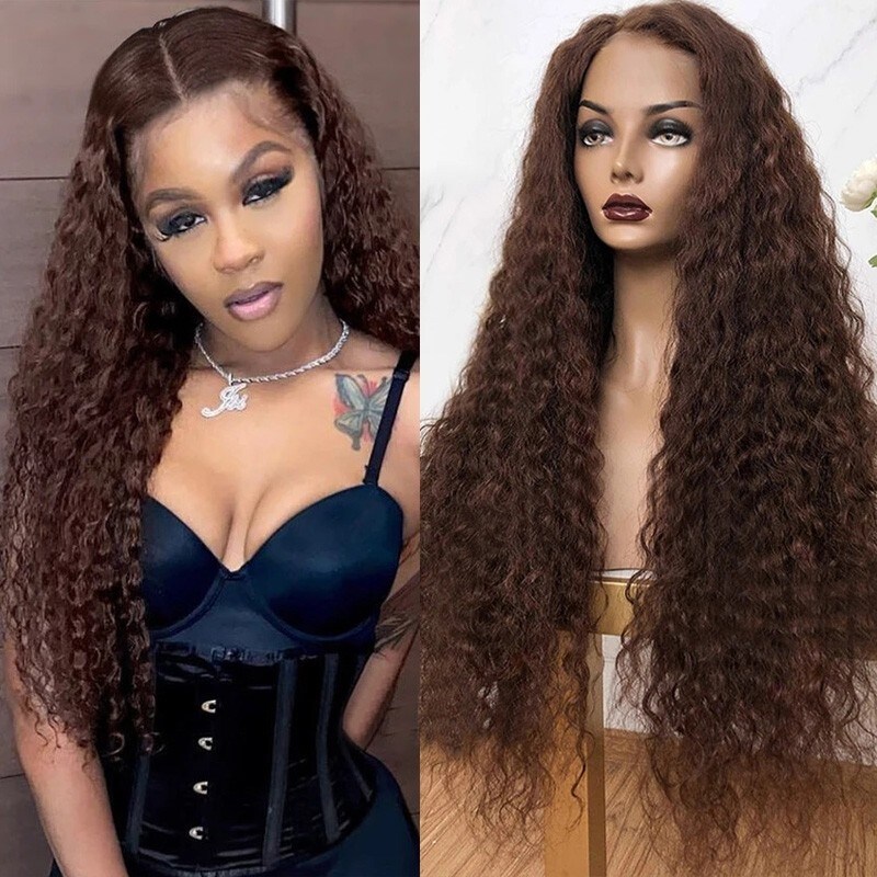 Nadula Flash Deal $99=18 Inch 2# Dark Brown Color Curly Wig $149=18 Inch 2# T Part Virgin Wig Add 18 Inch Ponytail Choose Ponytail Texture As You Wish