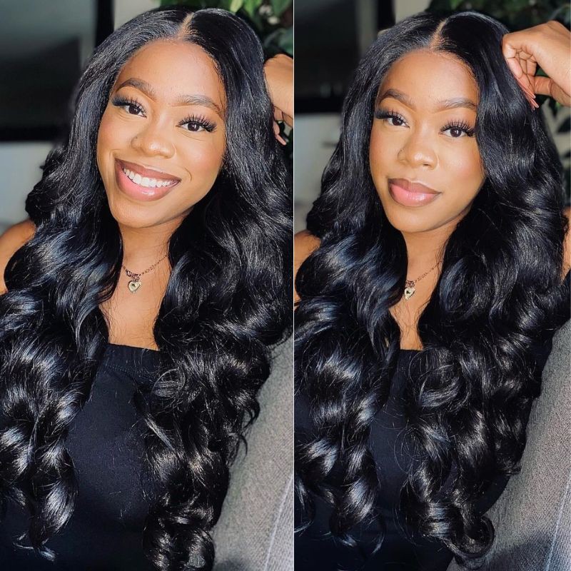 Nadula Pre-cut 7x5 Pre Bleached and 13x4 Pre Everything Body Wave Glueless Put on and Go Wig 