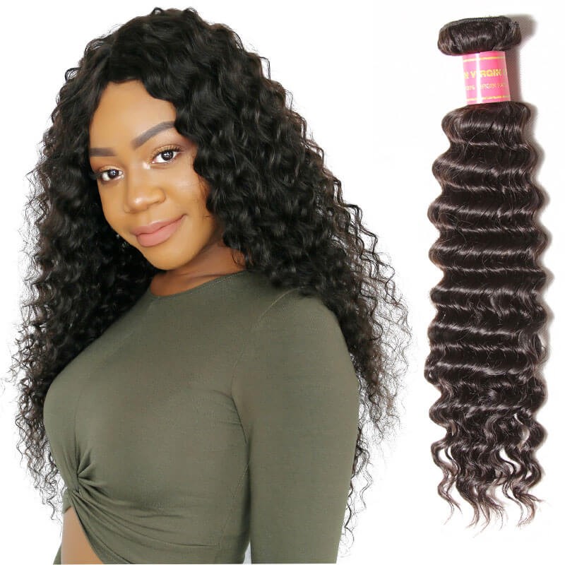 Nadula Cheap Brazilian Deep Wave Hair 1 Bundle Deals Unprocessed