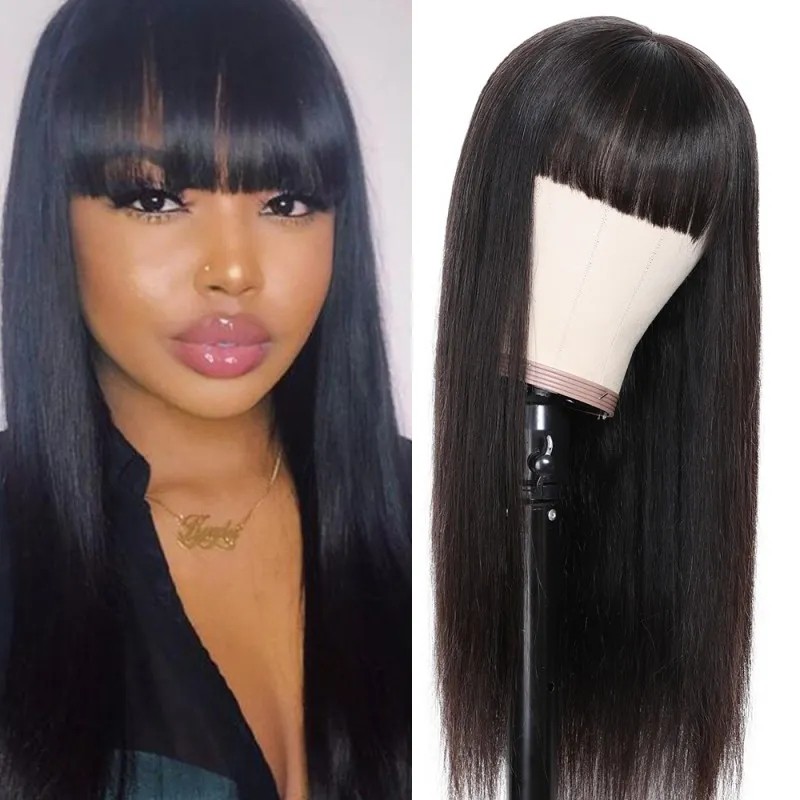 Lace front bang wig clearance