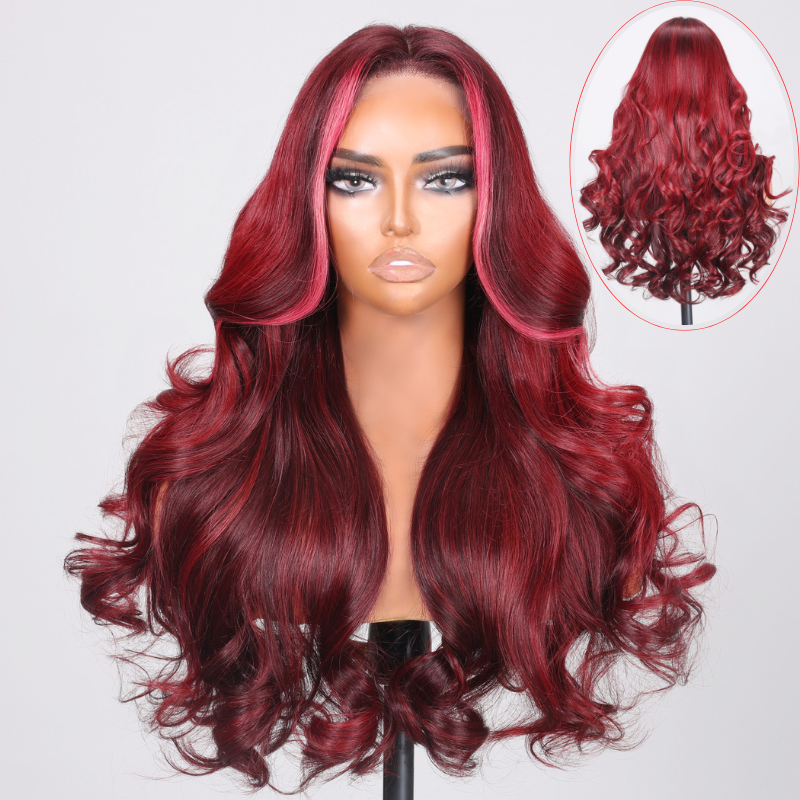 Dark red wigs for sale best sale