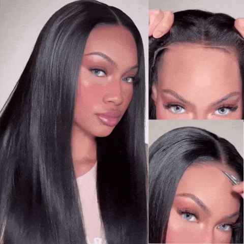 Nadula 7x5 and 13x4 Silky Straight Pre Bleached Lace Closure 30s Put on and Go Wigs
