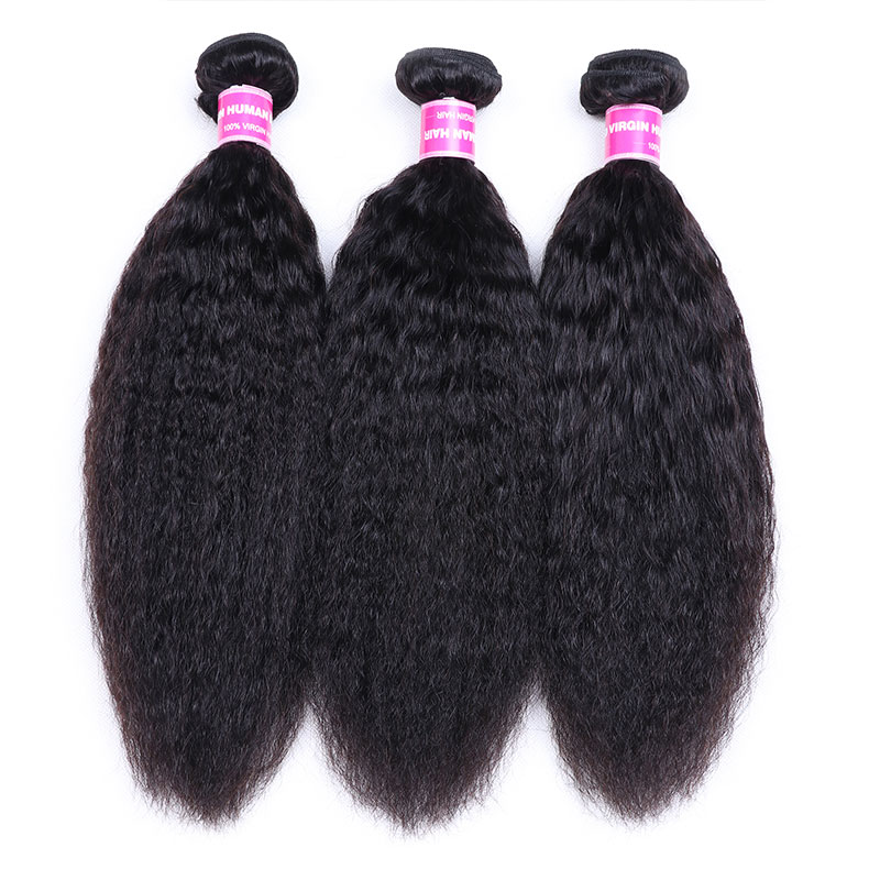 Nadula Wholesale Best Kinky Straight Hair Weave 3 Bundles Virgin