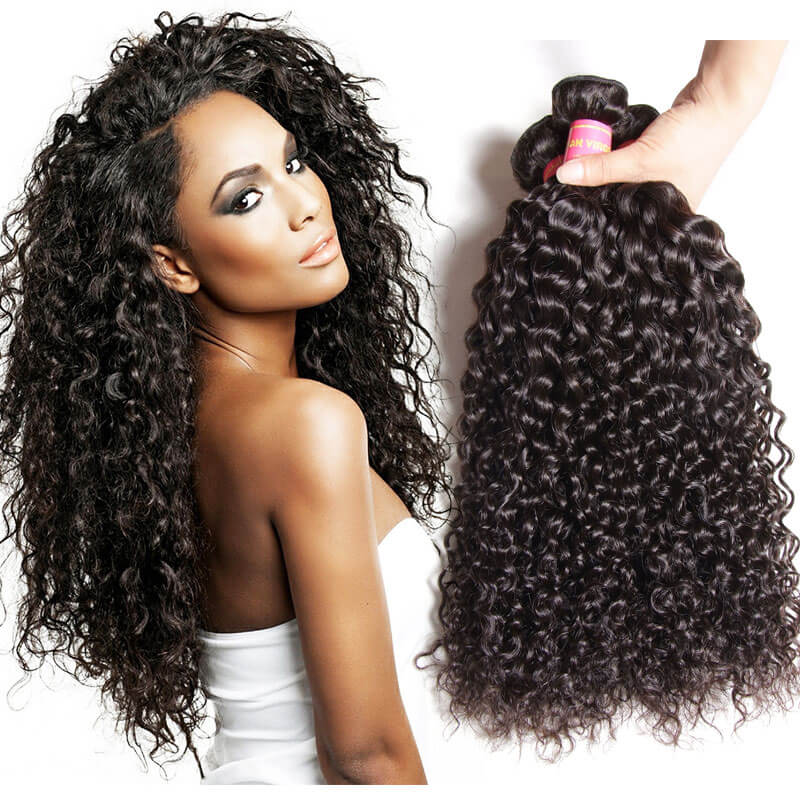Nadula 4 Bundles Cheap Peruvian Curly Virgin Hair Weave Bundles