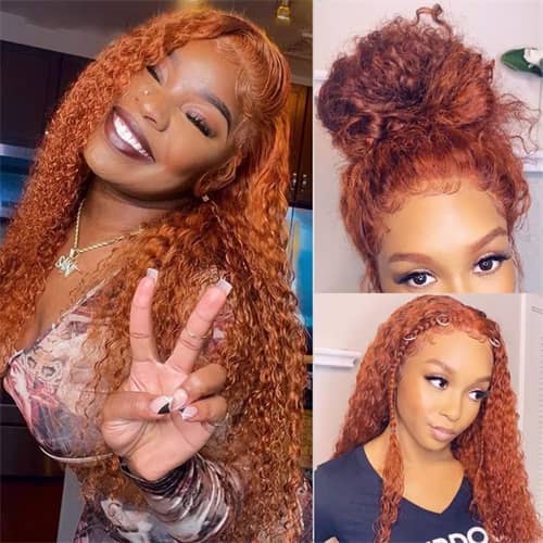 Ginger Curly Wigs