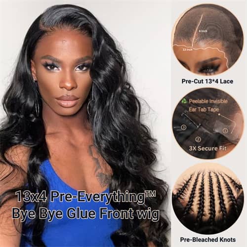 Lace Front Body Wave wig with baby hair