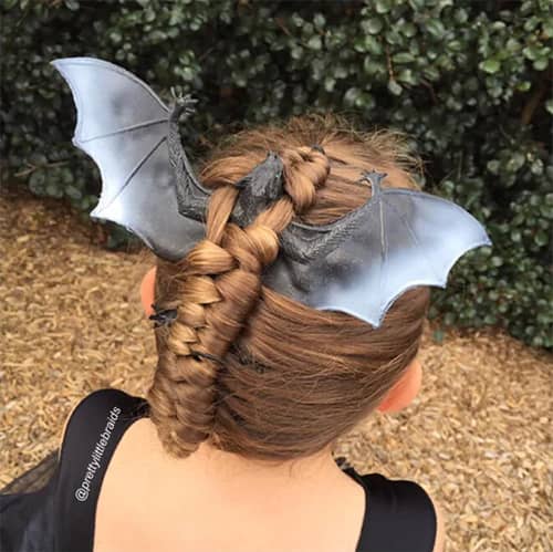 Updo with Spooky Accessories