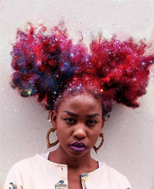 Vibrant Ombre Afro