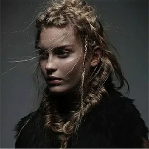 Viking braids hairstyle