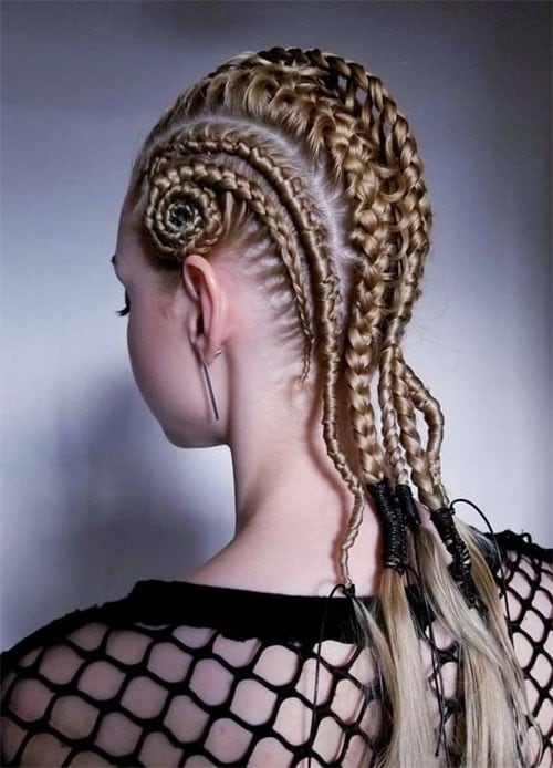 Viking girl ponytail