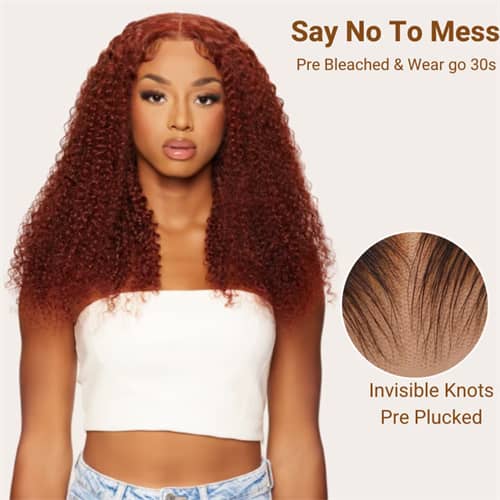 Wear and Go Reddish Brown Wig