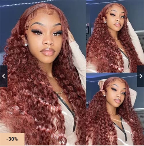 Wear and Go Reddish Brown wig