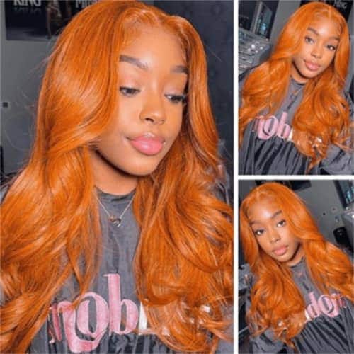 Orange Ginger T Part Wig