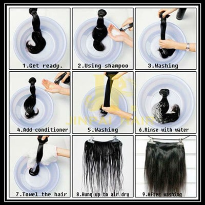 how to wash hair extension