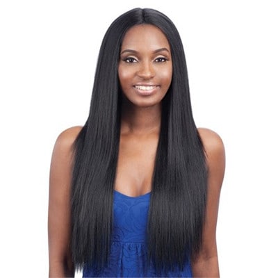 straight hair weave with closure