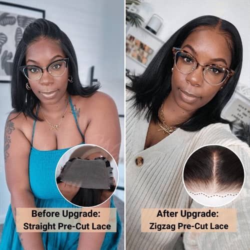 pre cut lace wear and go wig