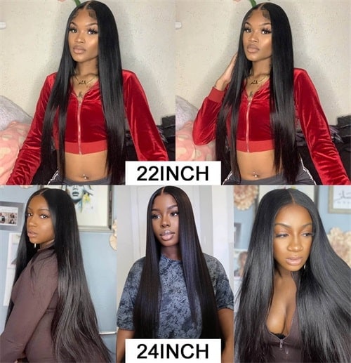 How long is a 24 inches wig?