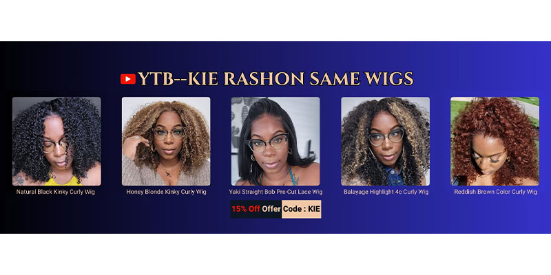 Kie Rashon Wig Installs From Fast Fashion Hair Brands Blonde Highlights Nadula Hair