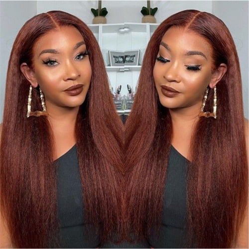 Kinky Straight 13x4 Lace Front Wig