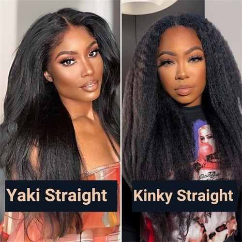 What is the difference between Yaki straight and kinky straight?