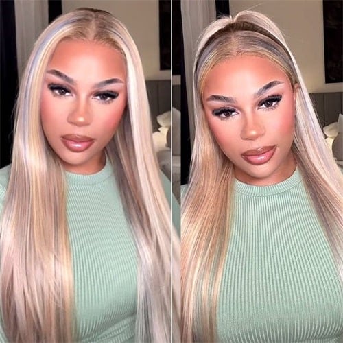 What is pre colored ash blonde frontal wig?