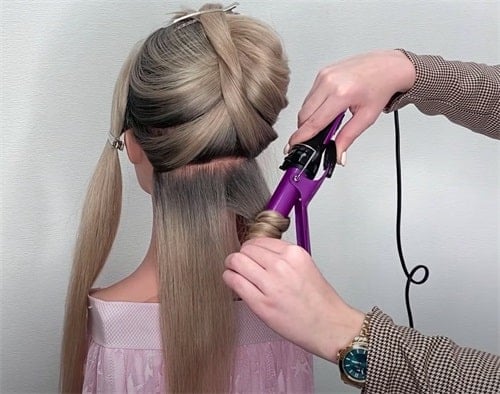 Start curling your hair