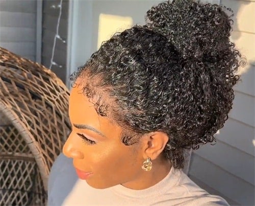 curly edges front and back on your wig