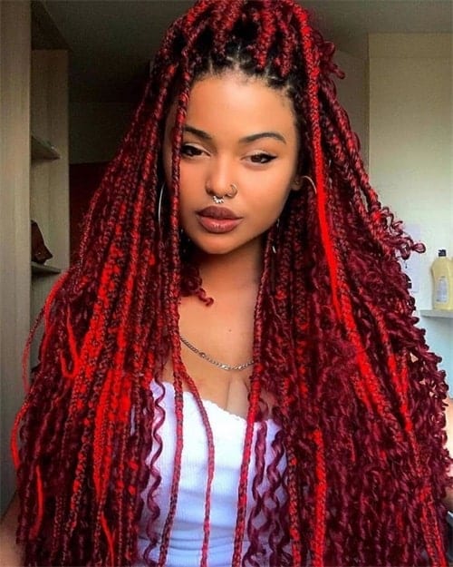 Can black women choose dark red hair color?