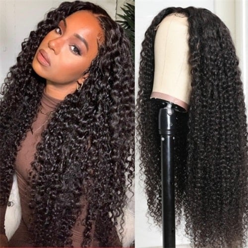 hd curly lace closure wig