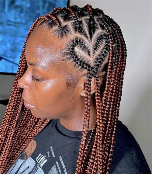 Can black woman style heart braid?