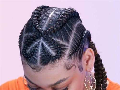 Can black woman style heart braid?