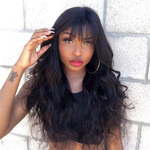 best human hair wigs with bangs