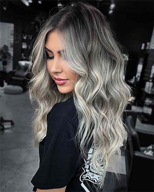 What are the benefits of icy blonde hair color?