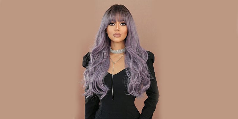 Nadula Lilac Losse Body Wave Lace Front Wigs For Women