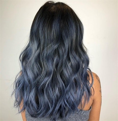 What is ash blue hair?