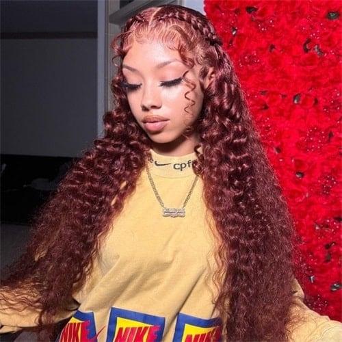 Water wave lace frontal wig