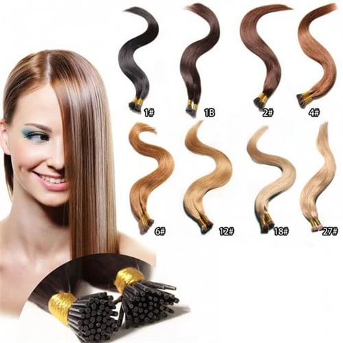 Stick-Tip Hair Extensions