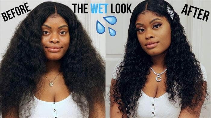 how to style a wet and wavy wig