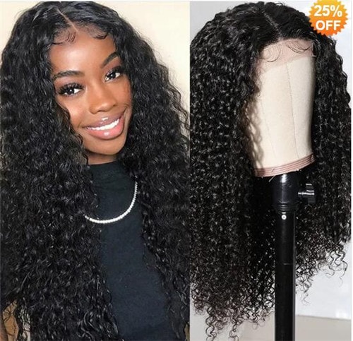 lace closure curly wig