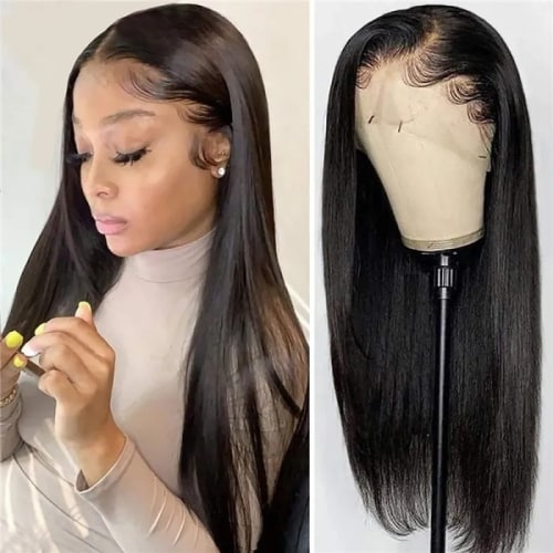 13x4 straight lace front wig