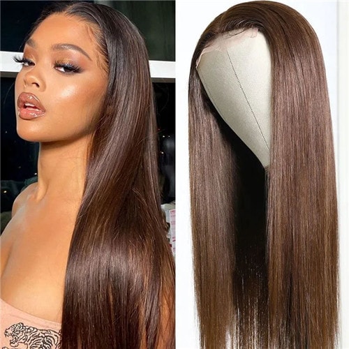 lace part brown wig