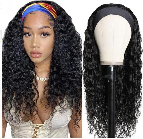 water wave head band wig