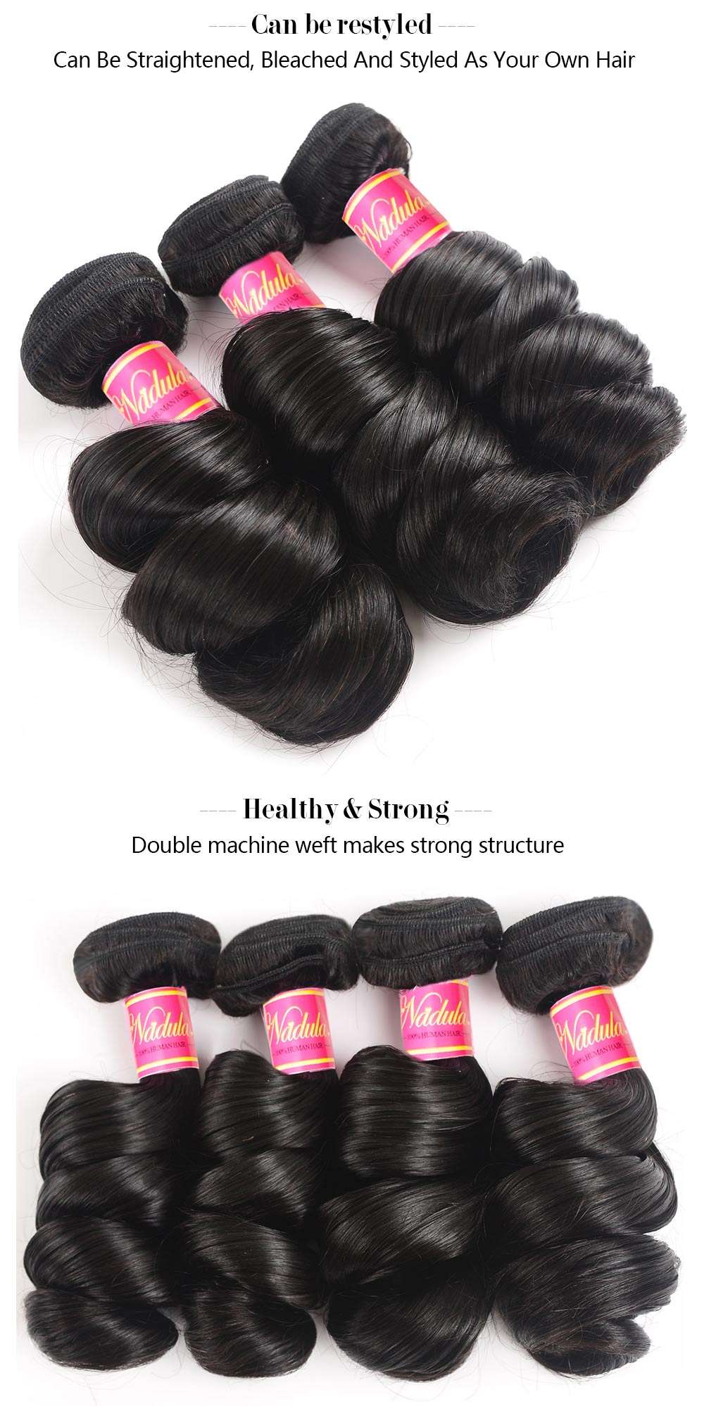 Virgin Remy Loose Wave Peruvian Hair