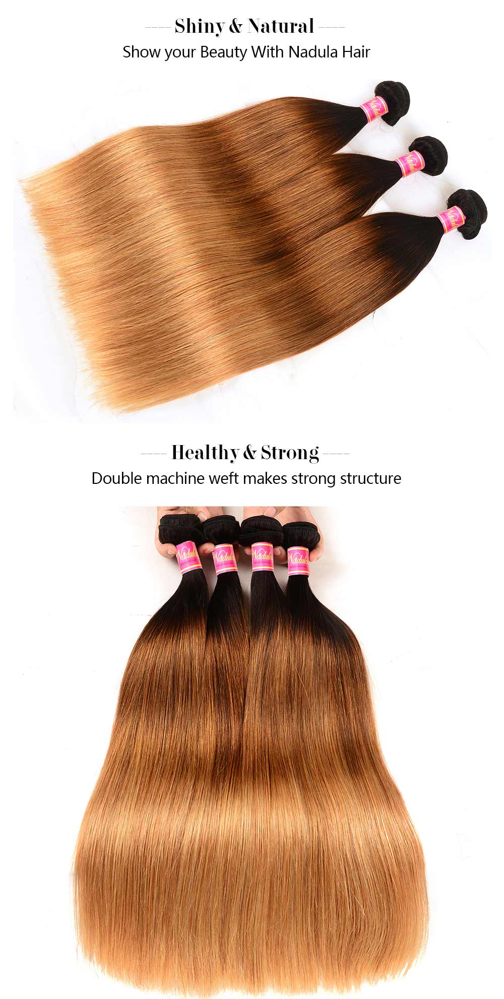 Straight Ombre Hair Weave