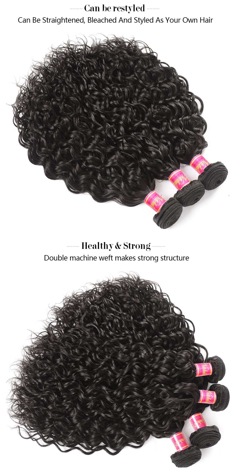 Water Wave Virgin Hair Weave