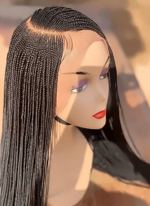 ghana braids lace front wig