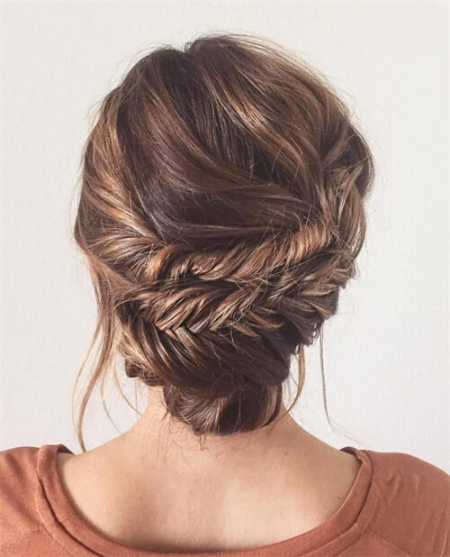 Fishtail Updo Hair