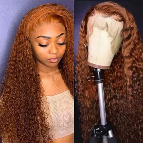 Ginger Jerry Curly Human Hair Wig