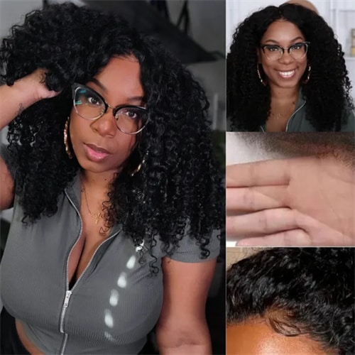 Jerry_Curly Wave Lace Frontal wig